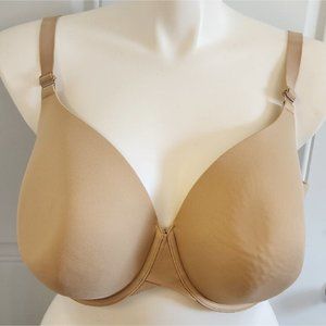 CACIQUE Lightly Lined Full Coverage Bra Womens Plus Size 42DDD Nude‎ Beige